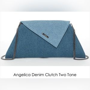 COPY - Denim clutch two tone
